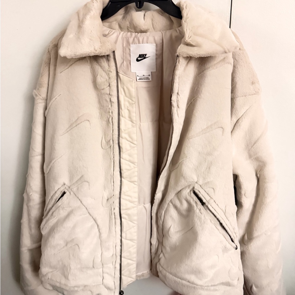 Nordstrom Women's Cream Teddy Jacket - Picture 2 of 6
